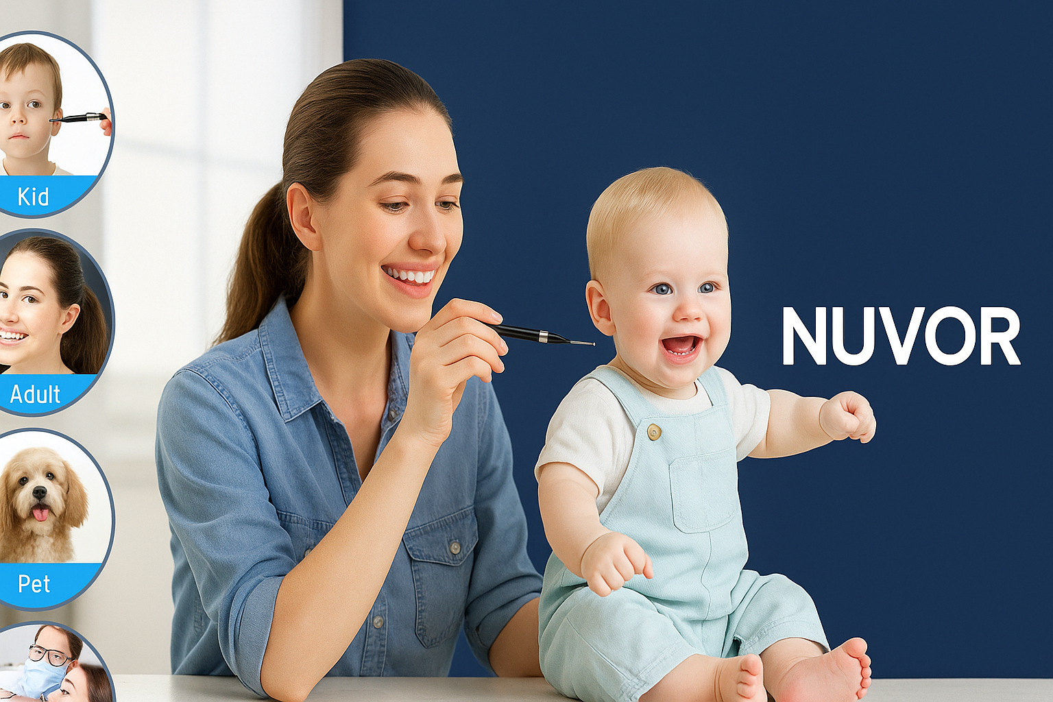 White Ear Wax Removal Tool with Camera – HD Ear Cleaner with 6 LED Lights